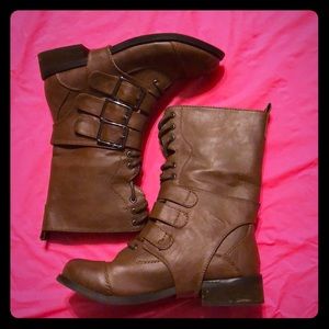 Charlotte Russe Size 6 Lace Up Boots